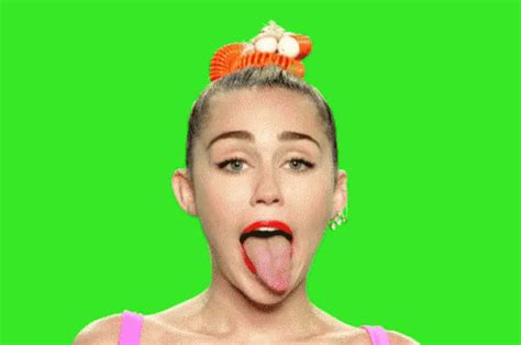 miley cyrus tongue gif